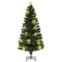 StarTech.com Sapin de Noël artificiel - Sapin LED - Fibre de verre - Hauteur 1,8 m - 36 LED blanc chaud - 230 pointes de branches - Vert