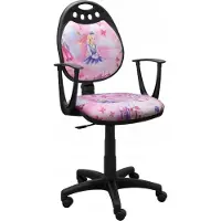 Sonstiges Chaise de bureau pour enfants 60x105cm Chaise de bureau Chaise pivotante pour jeunes ; Princesse 3