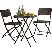 Northix Ensemble de salon de jardin BASTIAN en 3 parties