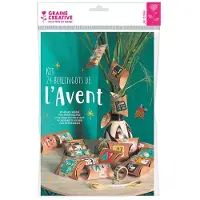 Graine Créative Kit de bricolage pour le calendrier de l'Avent - Jouet Compte à rebours de Noël