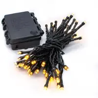 Spetebo Éclairage 48 LED - blanc chaud - batterie