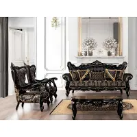 AEA Sofagarnitur 3+1+1 Sitz Sofa Sessel Sofas Luxus Garnitur Stoff Wohnzimmer Möbel