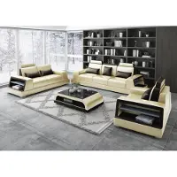 AEA Multifunktions Couch Relax Sofa Leder Polster Dreisitzer Design 3er Couchen