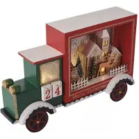 Emos LED calendrier de l'avent en bois voiture DCWW32