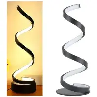 Adgo Lampe de nuit LED en spirale, lampe de table, éclairage décoratif pour la chambre à coucher