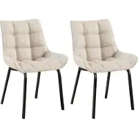 CLP lot de 2 chaises de salle à manger Saranda