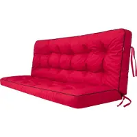 Stanis³aw Jurga Pillowprim "Pola" coussin pour balancelle - 180x110cm - résistant aux intempéries & confortable, rouge
