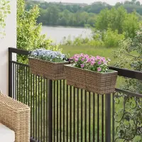 Prolenta Maison Exclusive - Balcon 2 pièces 50 x 17 x 17 cm en métal