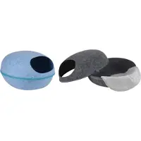 BURI Grotte douillette pour chat Grotte pour chat Lit pour chat Panier pour chat Lit douillet Lieu de repos