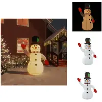 vidaXL Bonhomme de neige gonflable avec LED 120 cm - éclairage de Noël