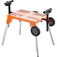 StarTech.com Support pour scie à onglet avec tablette - charge max. 150 kg - réglable en hauteur et sur roulettes