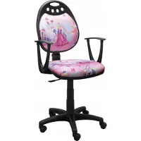 Sonstiges Chaise de bureau pour enfants 60x105cm Chaise de bureau Chaise pivotante pour jeunes ; Princesse 2