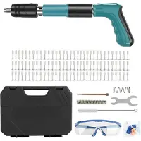 OEM Outil à clouer le béton, puissante cloueuse à béton, cloueuse portable, réglable en 5 étapes, boîte+100clous