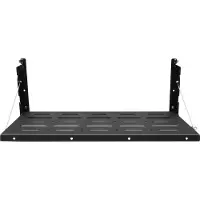 StarTech.com Table pliante pour hayon - Table de camping pliante pour JK 2007-2017 2/4 portes - Capacité de charge : 34,01 kg - Acier et acier inoxydable - Dimensions pliée : 62,74 × 31,24 × 3,81 cm - Noir