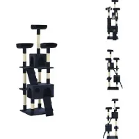 vidaXL Arbre à chat avec colonnes en sisal 170 cm Bleu - Arbres à chats