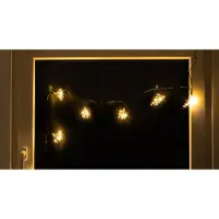 Spetebo Guirlande lumineuse avec bouquets lumineux - 200 cm / 70 LED - Eclairage décoratif de jardin pour l'extérieur avec minuterie Fonctionne avec des piles