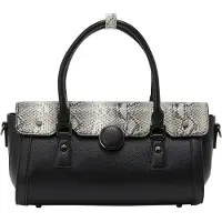 FENIA Sac à main pour femme - noir et blanc, taille unique