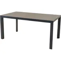 In And OutdoorMatch Table - 160x90 cm - Aluminium - Pierre frittée 11 mm