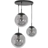 Steinhauer - lampe suspendue - Bollique LED - noir - verre métal - Ø 40cm - E27 - 3123ZW