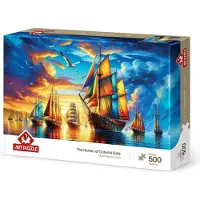 Art puzzle Casse-tête d'art - Casse-tête Le port des voiles colorées - 500 dielov