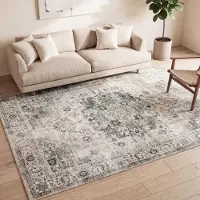FRAAI Tapis vintage | Lago Gris | 140x200cm | Gris | Rectangulaire | Tapis