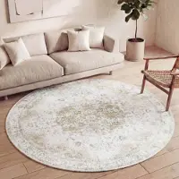 FRAAI Tapis rond vintage | Lago Vert | Ø 280cm | Vert | Rond | Tapis