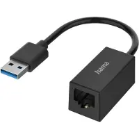 Hama Adaptateur réseau, fiche USB - port LAN/Ethernet, Gigabit Ethernet