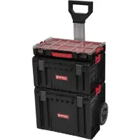 Qbrick System PRO Set 2 Set de chariot à outils + PRO Cart 2.0 + PRO Toolbox 2.0 + PRO Organizer 100 450 x 390 x 690 mm 52 l IP54