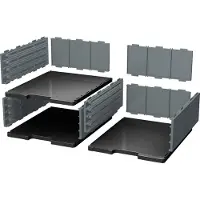 Exacompta Base modulodoc 110mm noir et gris