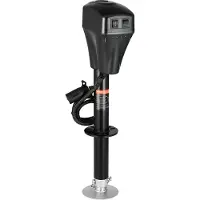 Vevor Cric électrique de remorque, 2267 kg, béquille de remorque RV, course 255-860 mm, pour remorques, camping-cars et caravanes, noir