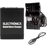 ELECTRONICX Adaptateur USB SD AUX Flachpin pour BMW Land Rover Mini Radio Auto iPod iPhone CD - Prise auxiliaire MP3 WMA SDHC