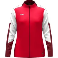 Jako Veste en polyester Dynami pour femmes - 9370D, Couleur:rouge/blanc/rouge foncé, Taille:L (42/44)