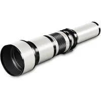 Walimex pro Téléobjectif 650-1300 mm 1:8-16 CSC pour Sony E - Zoom manuel, compatibilité plein format & APS-C, avec sac de rangement et bouchons