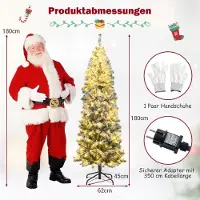 Northix Sapin de Noël artificiel de 1,80 m avec 260 lumières LED