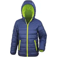 Result Veste matelassée Core pour enfants LT133 (2XL) (bleu marine/citron vert)