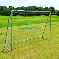 Northix But de football avec filet, cadre en acier, 240 cm