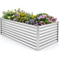 Northix Potager surélevé en métal, 180 x 95 x 60 cm, base ouverte