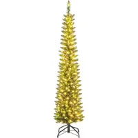 Northix Sapin de Noël artificiel de 180 cm avec guirlandes lumineuses LED