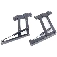 OEM Mécanisme de table réglable, lot de 2, construction en acier durable, noir