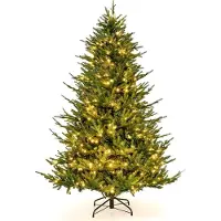 Northix Sapin de Noël artificiel de 183 cm avec 280 lumières LED