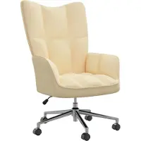 Syfax Chaise de relaxation Blanc crème Velours