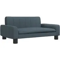 Syfax Lit pour chien gris foncé 70x45x30 cm tissu