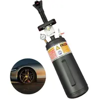 OEM Gonfleur de pneus, construction métallique robuste, valve de sécurité automatique, couleur noire