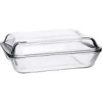 Simax Plat à rôtir et à cuire 'Smart Touch' avec couvercle, verre, rectangulaire, 2,5 litres (1 pièce)