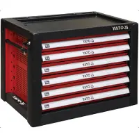 YATO Armoire d'atelier 6 tiroirs 690x465x535mm rouge