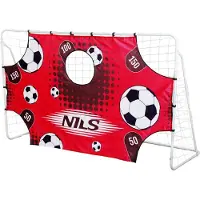 Northix But de football 2 en 1 avec filet et panneau cible