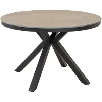 In And OutdoorMatch Table - Ø118x74 cm - Aluminium - Plateau en pierre frittée