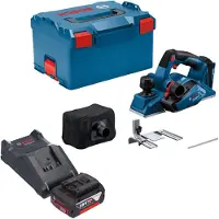 Bosch GHO 18V-26 Professional Rabot sans fil 18 V 2,6 mm Brushless + 1x batterie 5,0 Ah + chargeur + L-Boxx