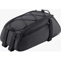 Merkloos Sacoche de vélo Sacoches de vélo étanches pour le porte-bagages, sacoche de vélo pour le porte-bagages, sacoche de transport avec bandoulière et poignée, 8L noir