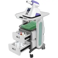 OEM Chariot de cosmétiques, 2 tiroirs, capacité de charge de 60 kg, dimensions 44 cm x 44 cm x 73,5 cm, matériau ABS, style moderne